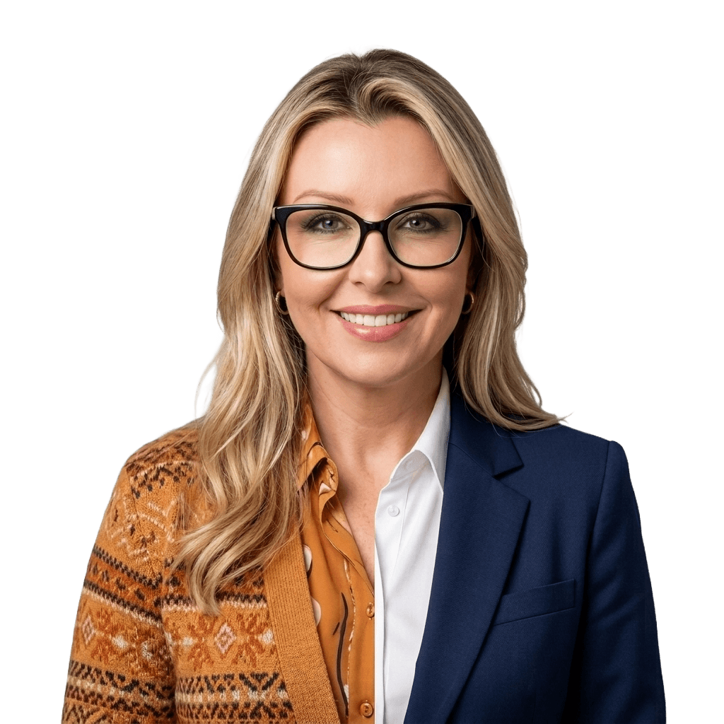 Ana Paula Fiório — retrato metade educadora escolar, metade executiva corporativa
